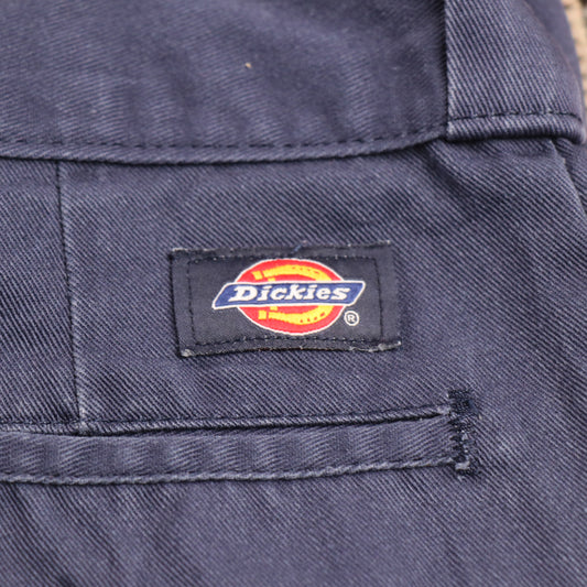 Dickies 874 W38 L30 Straight Leg Blue Cotton Blend Trousers