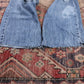 Lee W34 L27 Straight Leg Relaxed Fit Classic Ripped Style Blue Denim Jeans