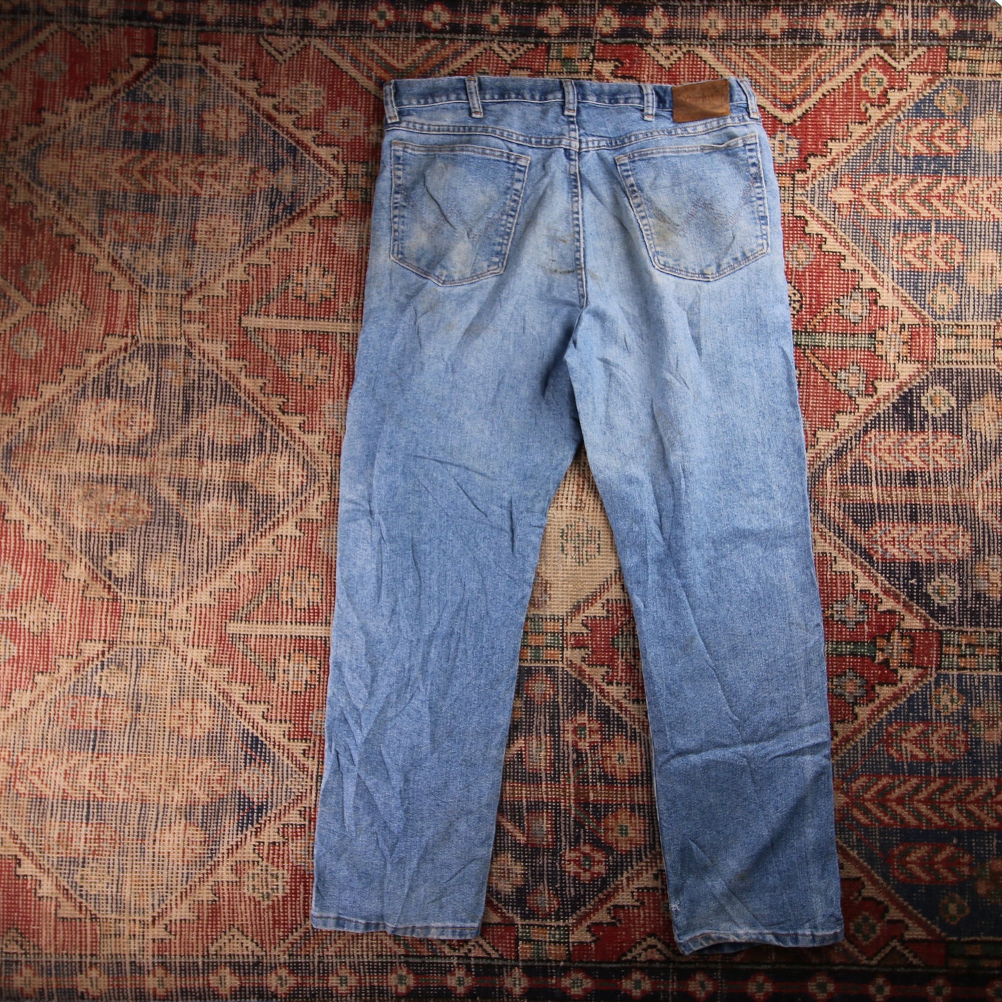 Wrangler W36 L29 Relaxed Blue Denim Jeans