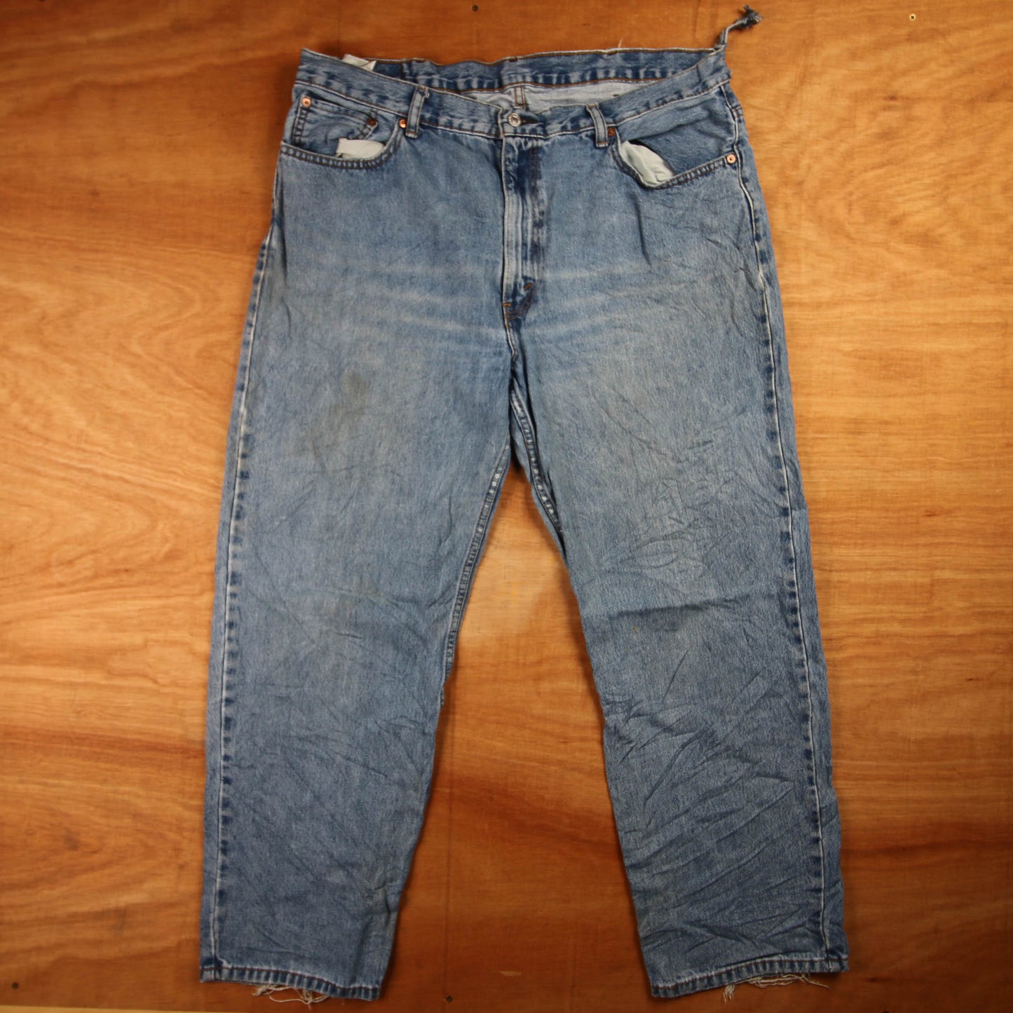 Levi's 550 Red Tab W40 L29 Tapered Leg Relaxed Fit Blue Denim Jeans