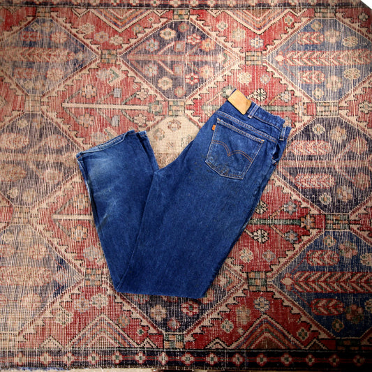 Levi's Orange Tab W34 L33 Straigth Leg Blue Denim Jeans