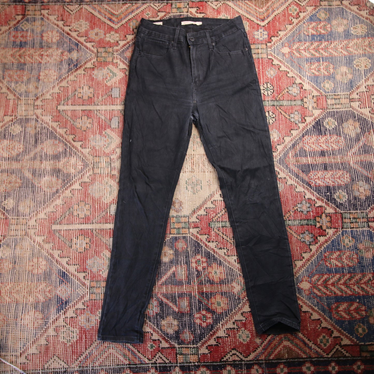 Levi's 721 W26 L27 Skinny Black Denim Jeans