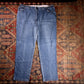 Lee W44 L29 Straight Leg Loose Fit Blue Denim Jeans