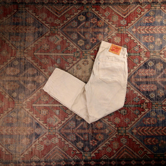 Levi's 541 W30 L27 Tapered Leg Beige Denim Jeans