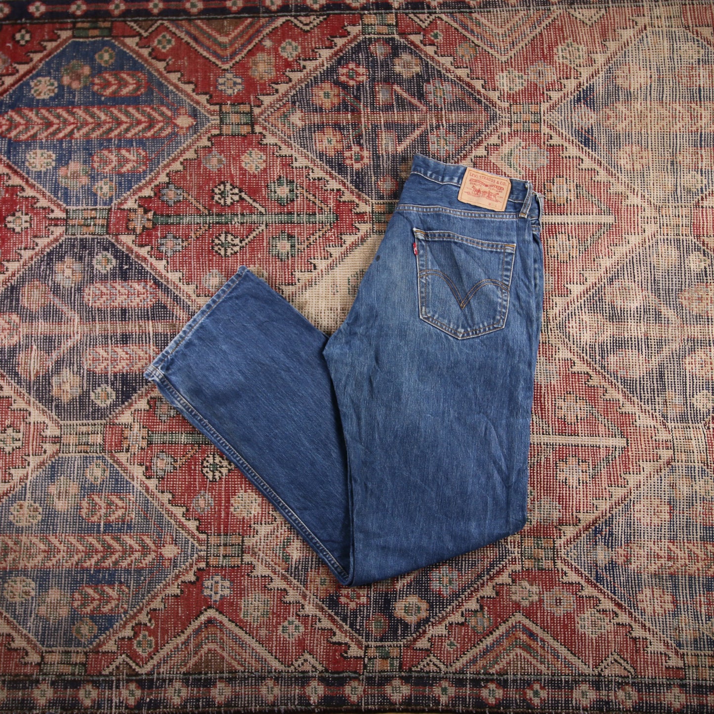 Levi's 508 W32 L33 Tapered Leg Regular Fit Blue Denim Jeans