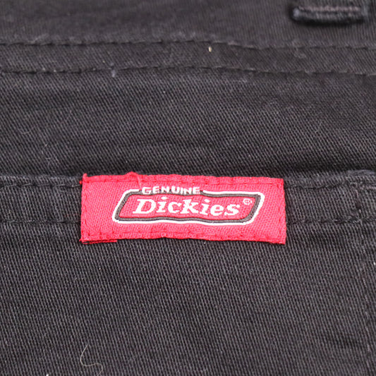 Dickies W34 L27 Straight Leg Black Cotton Blend Trousers