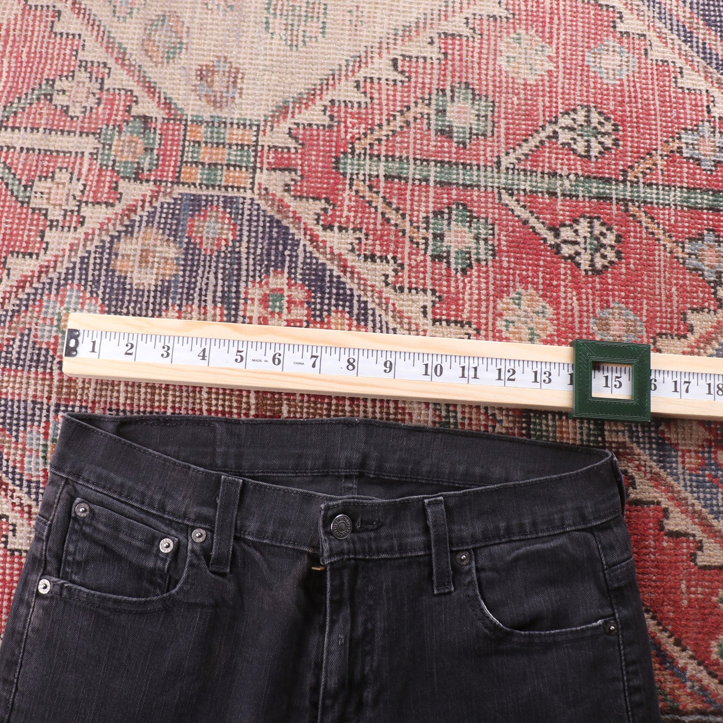 Levi's Red Tab W30 L31 Straight Leg Black Denim Jeans