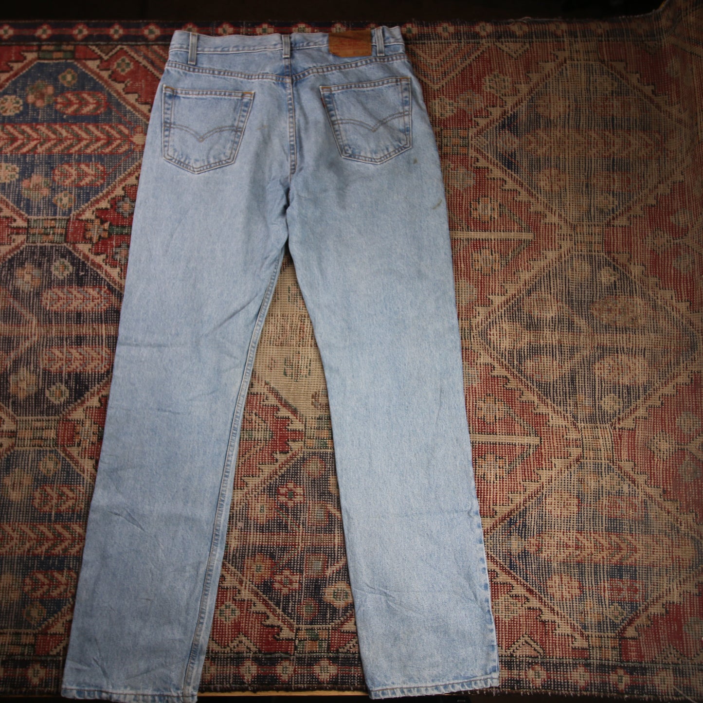 Levi's 505 W34 L33 Straight Leg Regular Fit Blue Denim Jeans