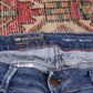 Lee W36 L26 Straight Leg Loose Fit Blue Denim Jeans