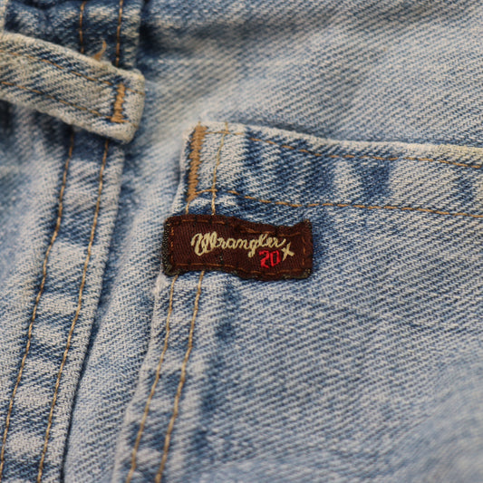 Wrangler W34 L35 Straight Leg Relaxed Fit Blue Denim Jeans