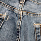 Lee W36 L32 Straight Leg Relaxed Fit Classic Ripped Style Blue Denim Jeans