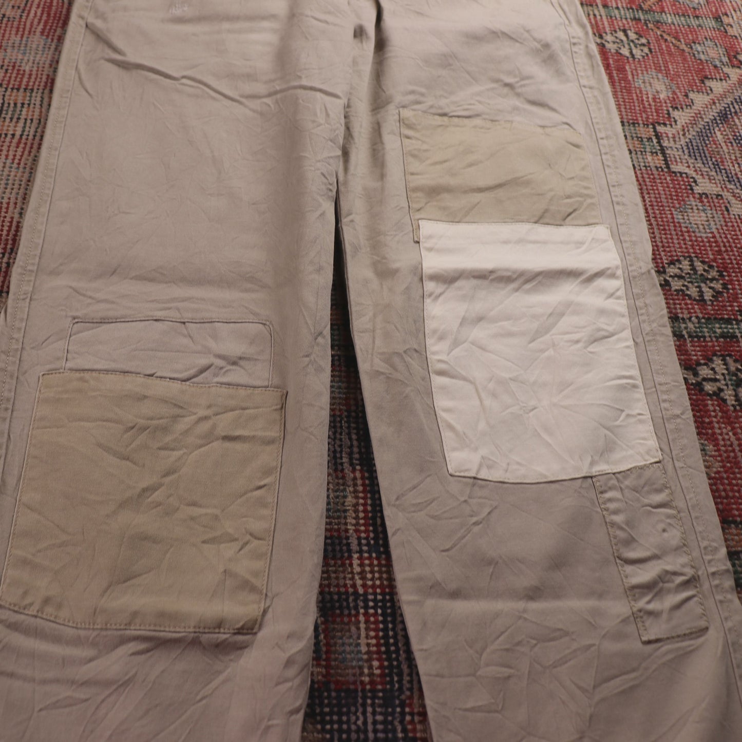 Levi's W28 L28 Tapered Leg Beige Cotton Blend Trousers