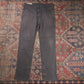 Levi's W34 L31 Straight Leg Black Denim Jeans