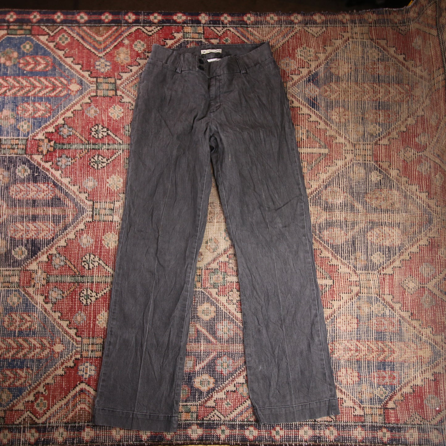Lee W30 L31 Straight Leg Loose Fit Grey Denim Jeans