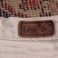 Lee W34 L28 Straight Leg Loose Fit Beige Denim Jeans