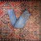 Wrangler W32 L33 Straight Leg Relaxed Fit Classic Ripped Style Blue Denim Jeans