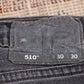 Levi's 510 W30 L28 Skinny Black Denim Jeans