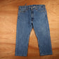 Levi's 505 Red Tab W40 L25 Straight Leg Regular Fit Blue Denim Jeans