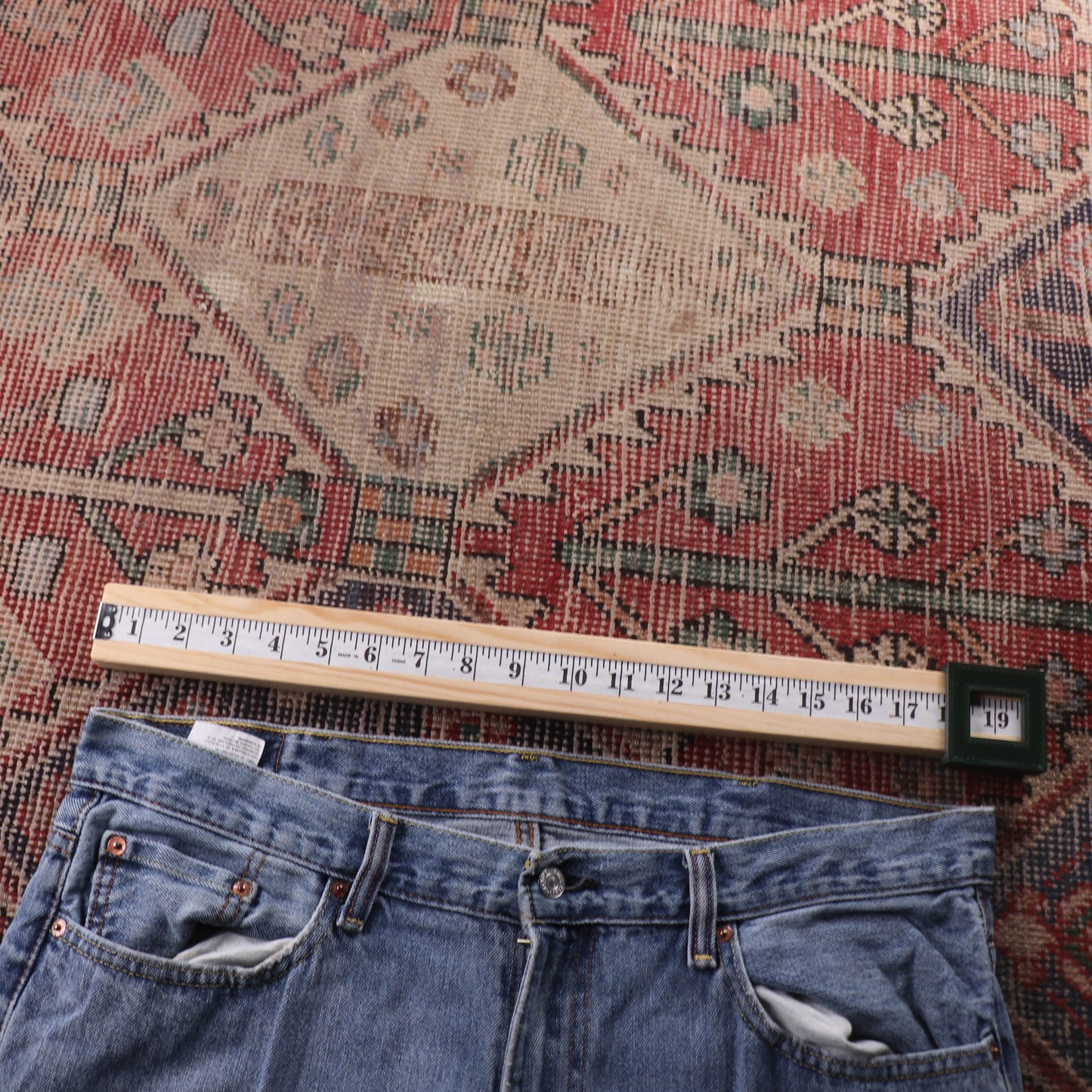 Levi's 514 Red Tab W38 L34 Straight Leg Blue Denim Jeans