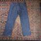 Wrangler W34 L29 Straight Leg Relaxed Fit Blue Denim Jeans