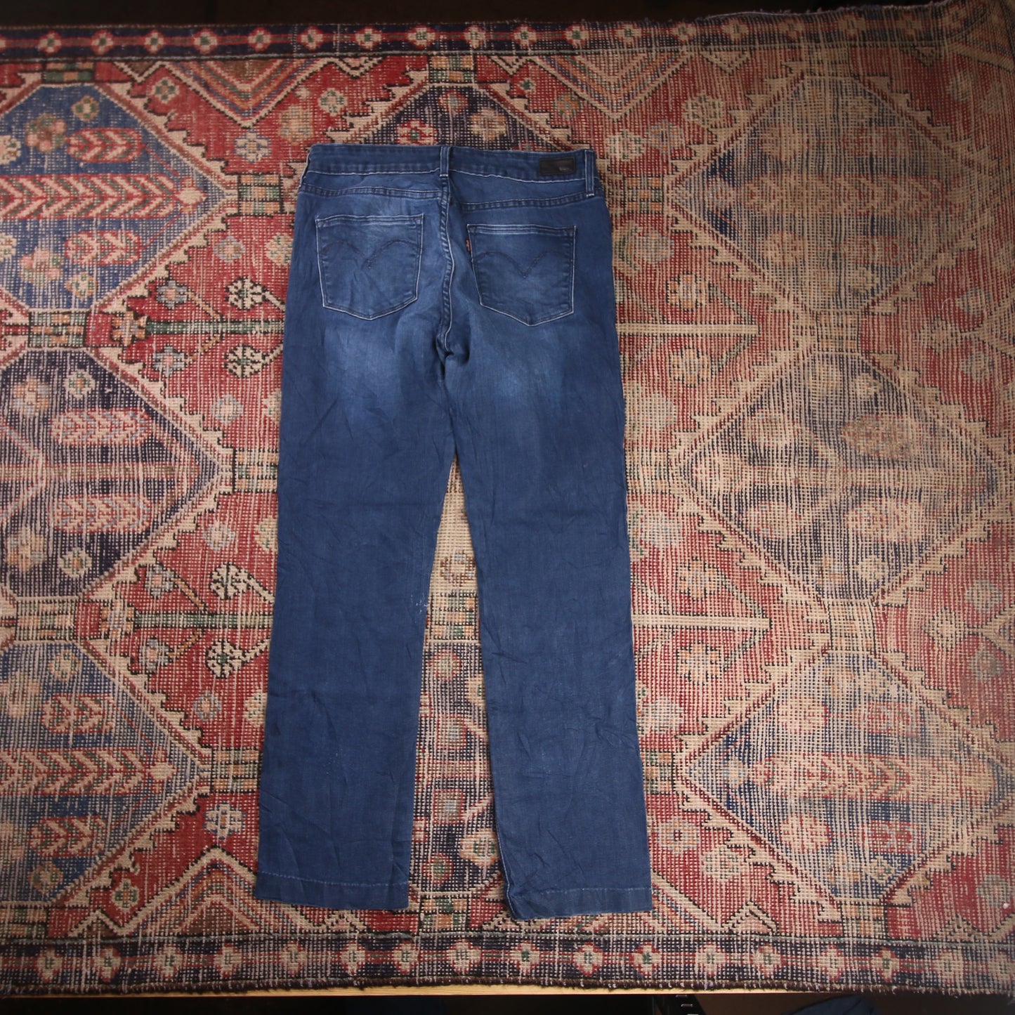 Levi's W32 L27 Straight Leg Slim Fit Blue Denim Jeans