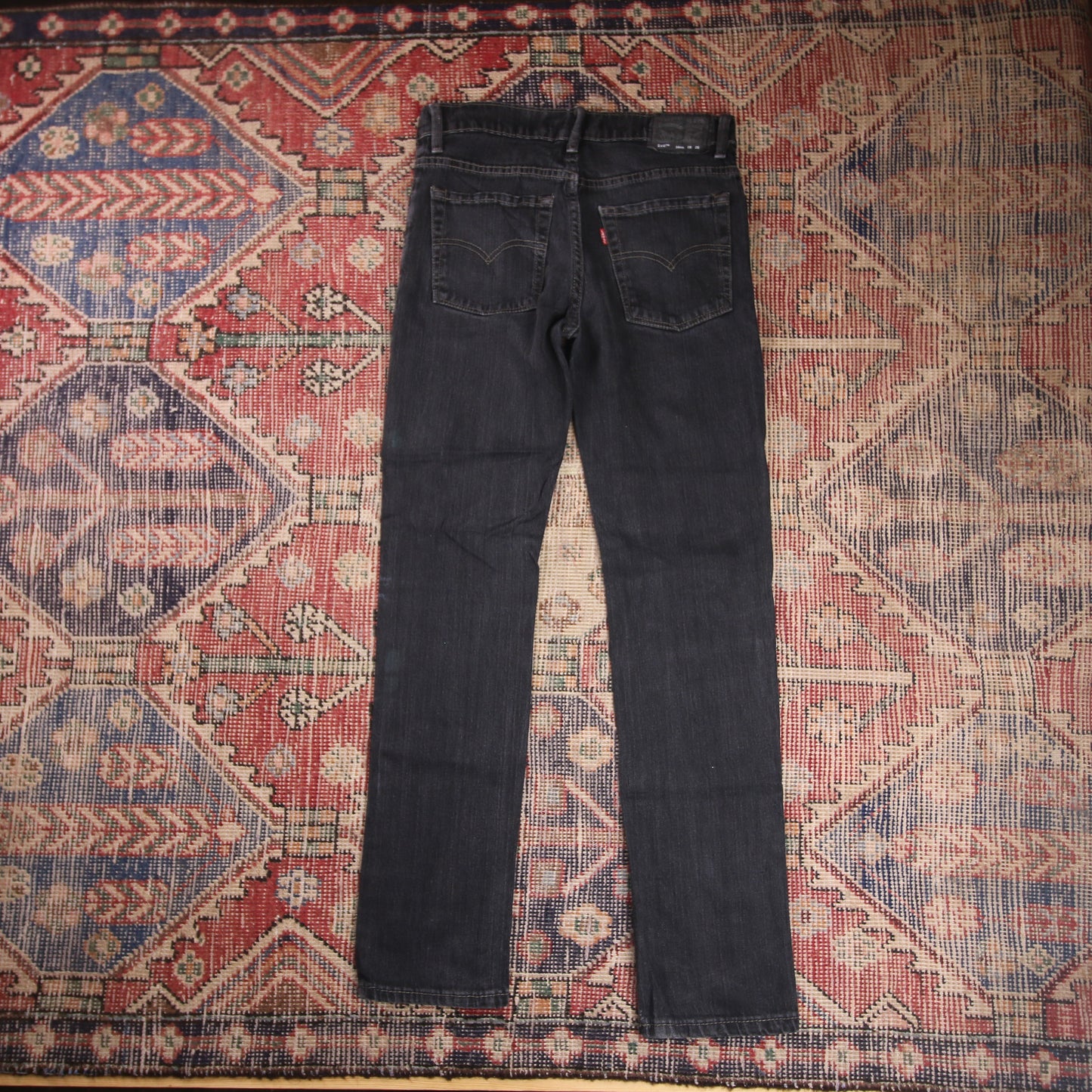 Levi's 510 W29 L29 Skinny Classic Ripped Style Black Denim Jeans