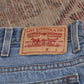 Levi's 550 W38 L30 Tapered Leg Relaxed Fit Blue Denim Jeans