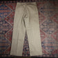 Dickies W34 L30 Straight Leg Beige Cotton Blend Trousers