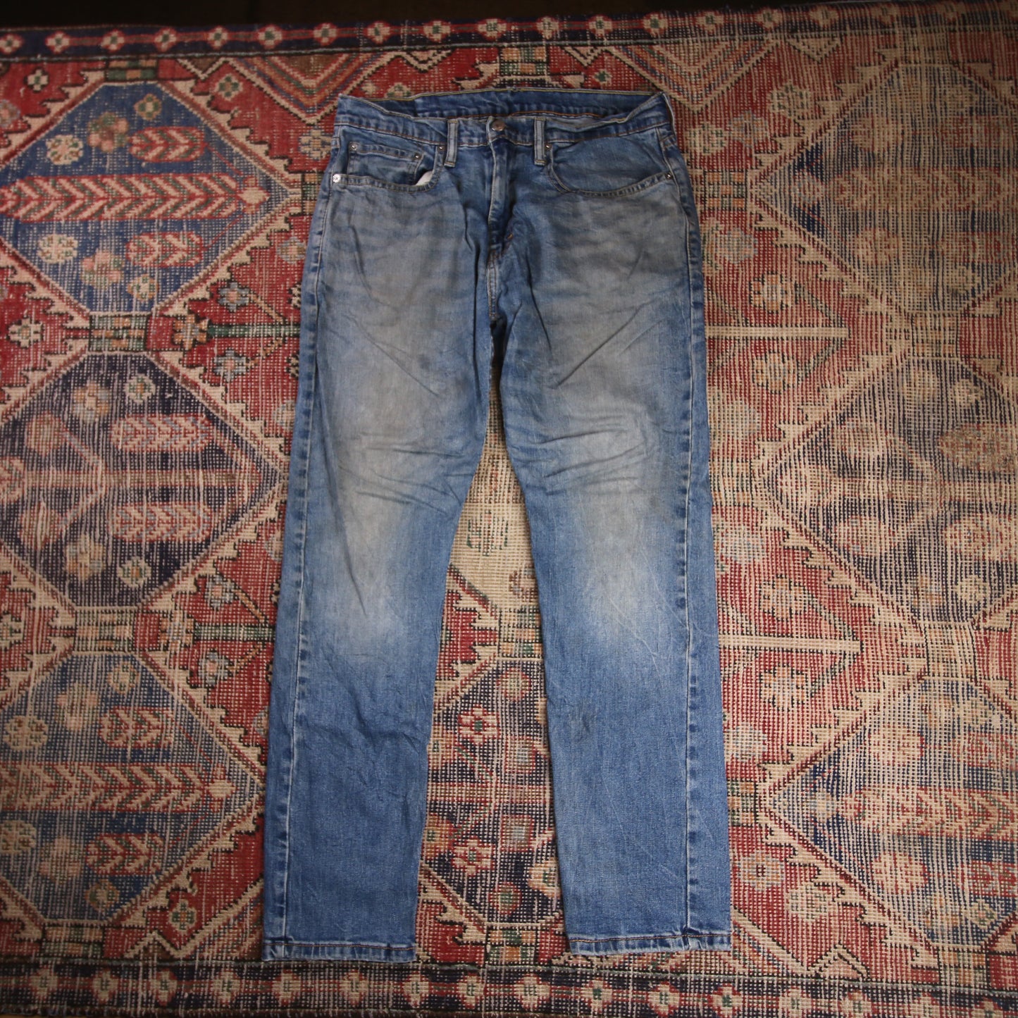 Levi's W32 L29 Straight Leg Blue Denim Jeans