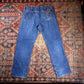 Wrangler W34 L29 Straight Leg Relaxed Fit Blue Denim Jeans