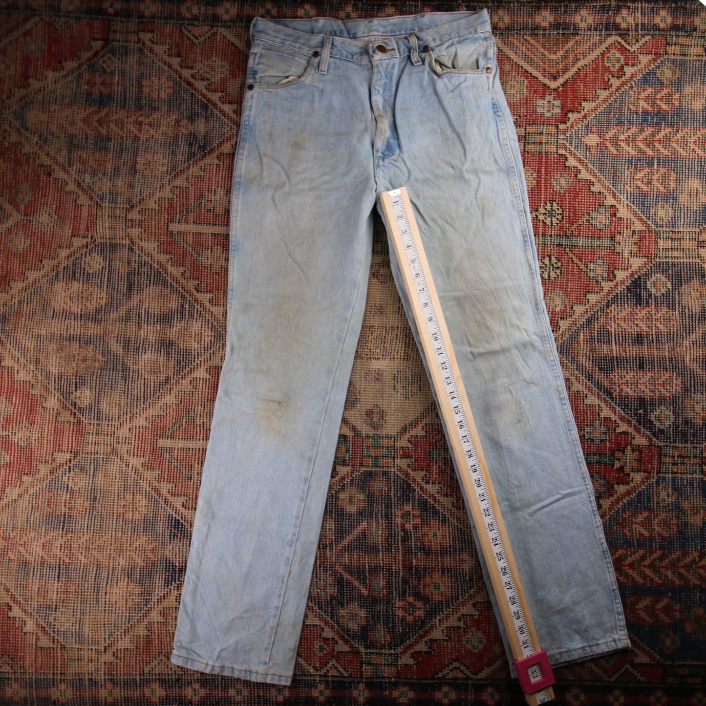Wrangler W32 L33 Straight Blue Denim Jeans