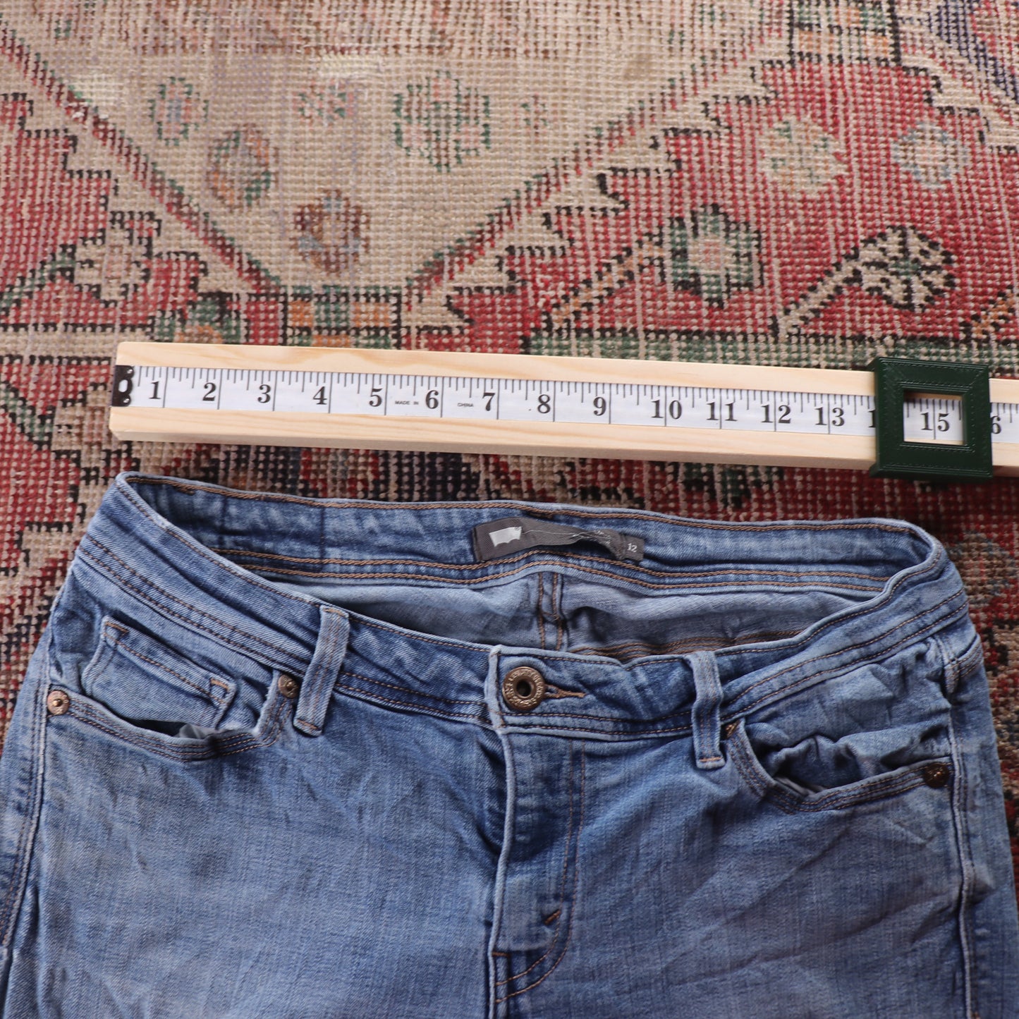 Levi's 712 Red Tab W30 L29 Bootcut Blue Denim Jeans