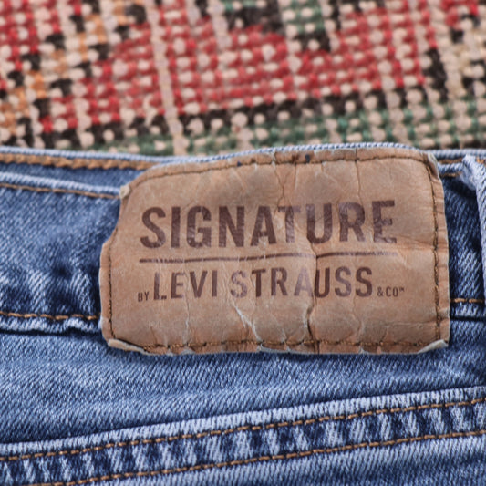 Levi's W34 L30 Straight Classic Ripped Style Blue Denim Jeans