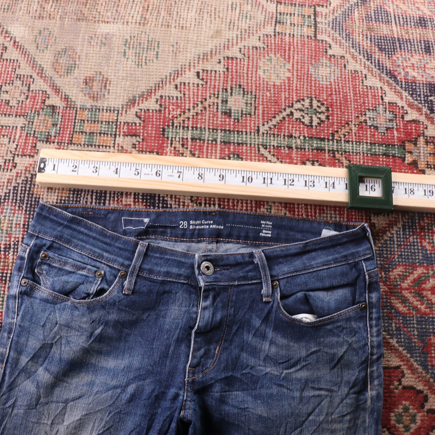 Levi's 337 Red Tab W32 L32 Slim Skinny Blue Denim Jeans