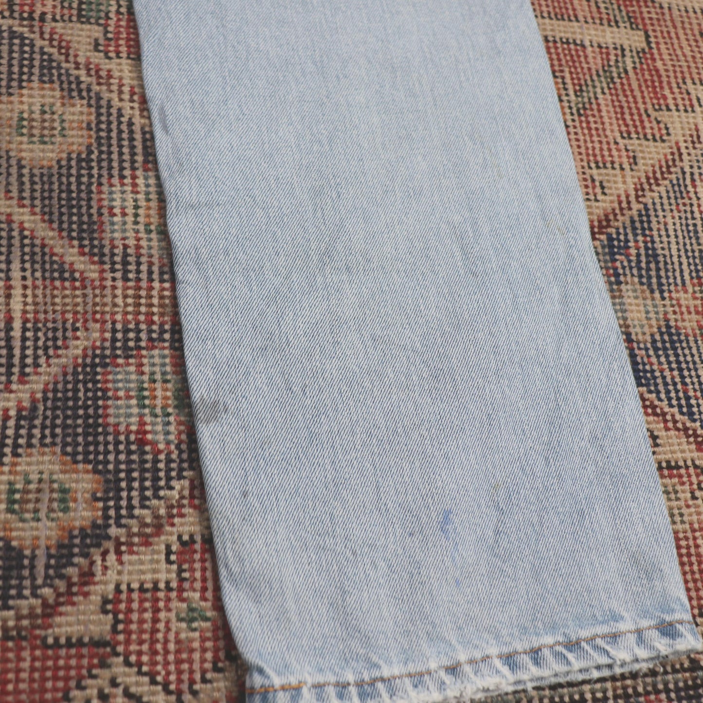 Levi's W34 L30 Straight Leg Regular Fit Classic Ripped Style Blue Denim Jeans