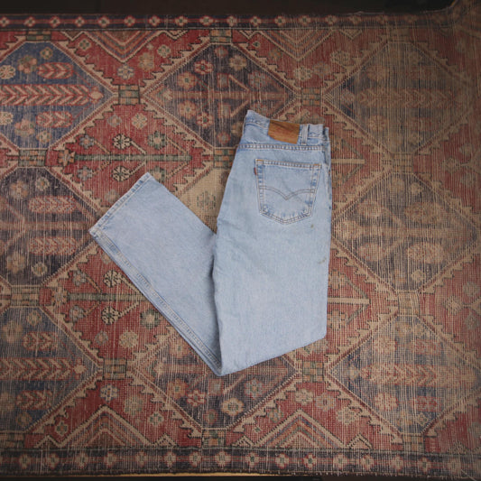 Levi's 505 W34 L33 Straight Leg Regular Fit Blue Denim Jeans