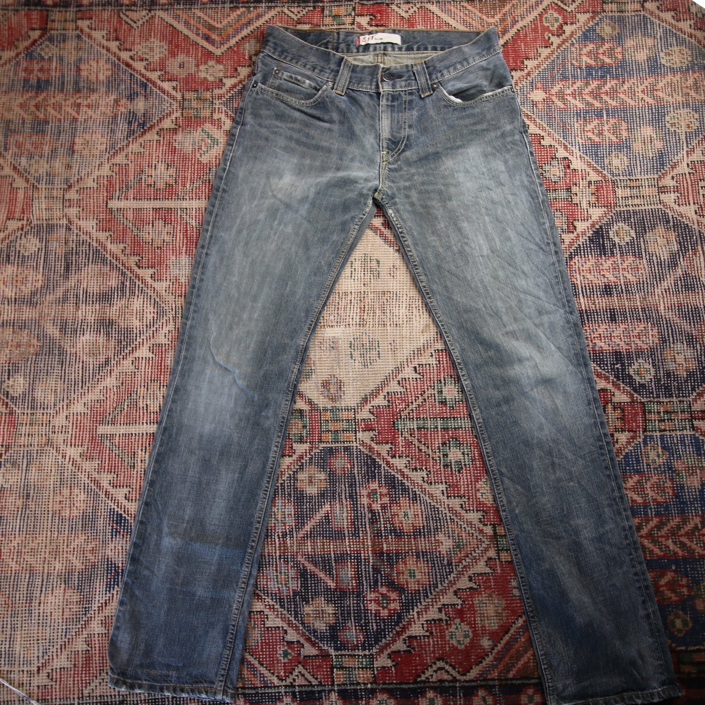 Levi's 511 W32 L32 Slim Fit Blue Denim Jeans