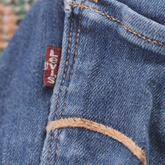 Levi's W28 L29 Skinny Classic Ripped Style Blue Denim Jeans