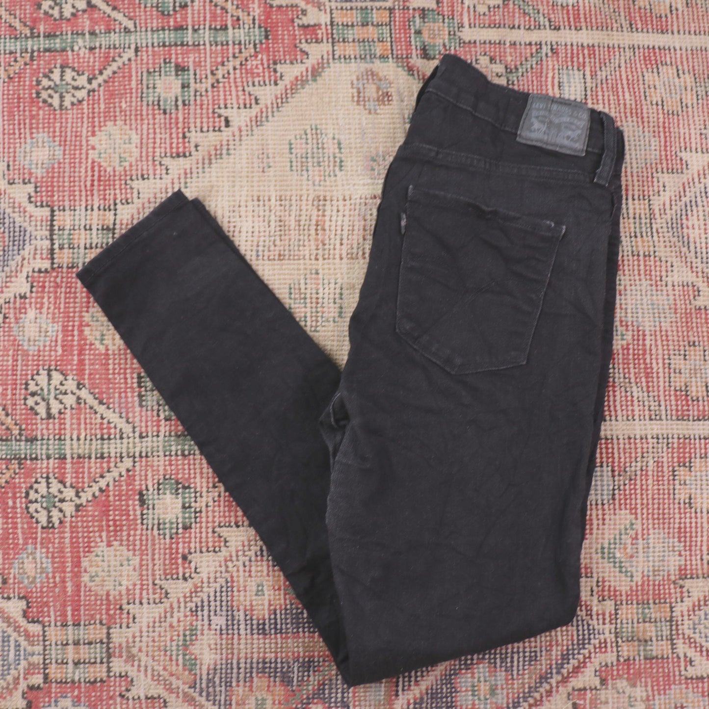 Levi's W30 L27 Skinny Black Denim Jeans