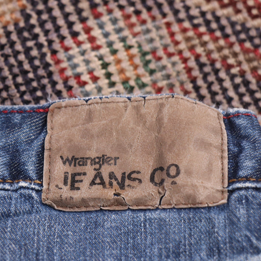 Wrangler W32 L30 Straight Leg Relaxed Fit Blue Denim Jeans