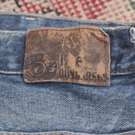 Lee W34 L30 Bootcut Relaxed Fit Classic Ripped Style Blue Denim Jeans