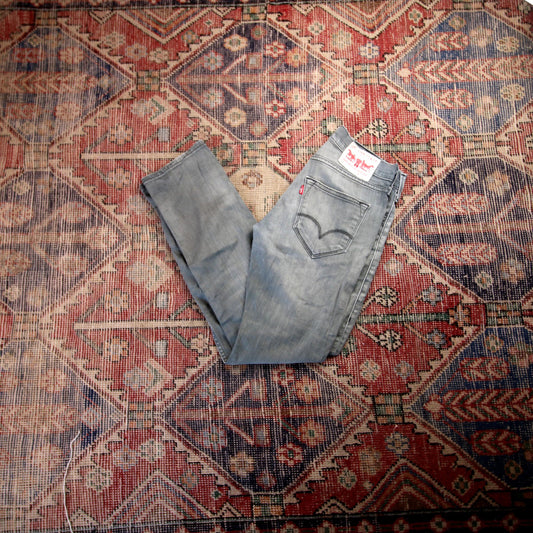 Levi's W30 L29 Slim Fit Grey Denim Jeans