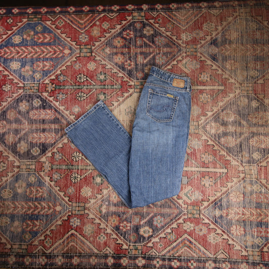 Levi's Signature W30 L31 Flared Blue Denim Jeans