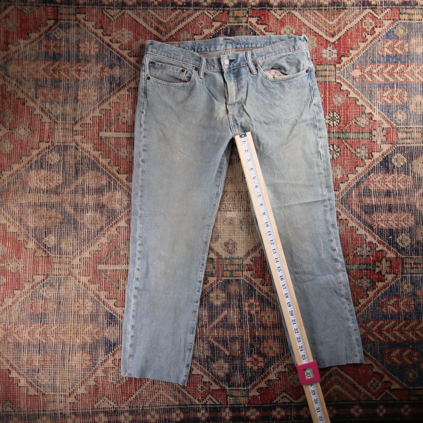 Levi's 511 Red Tab W36 L27 Slim Fit Blue Denim Jeans
