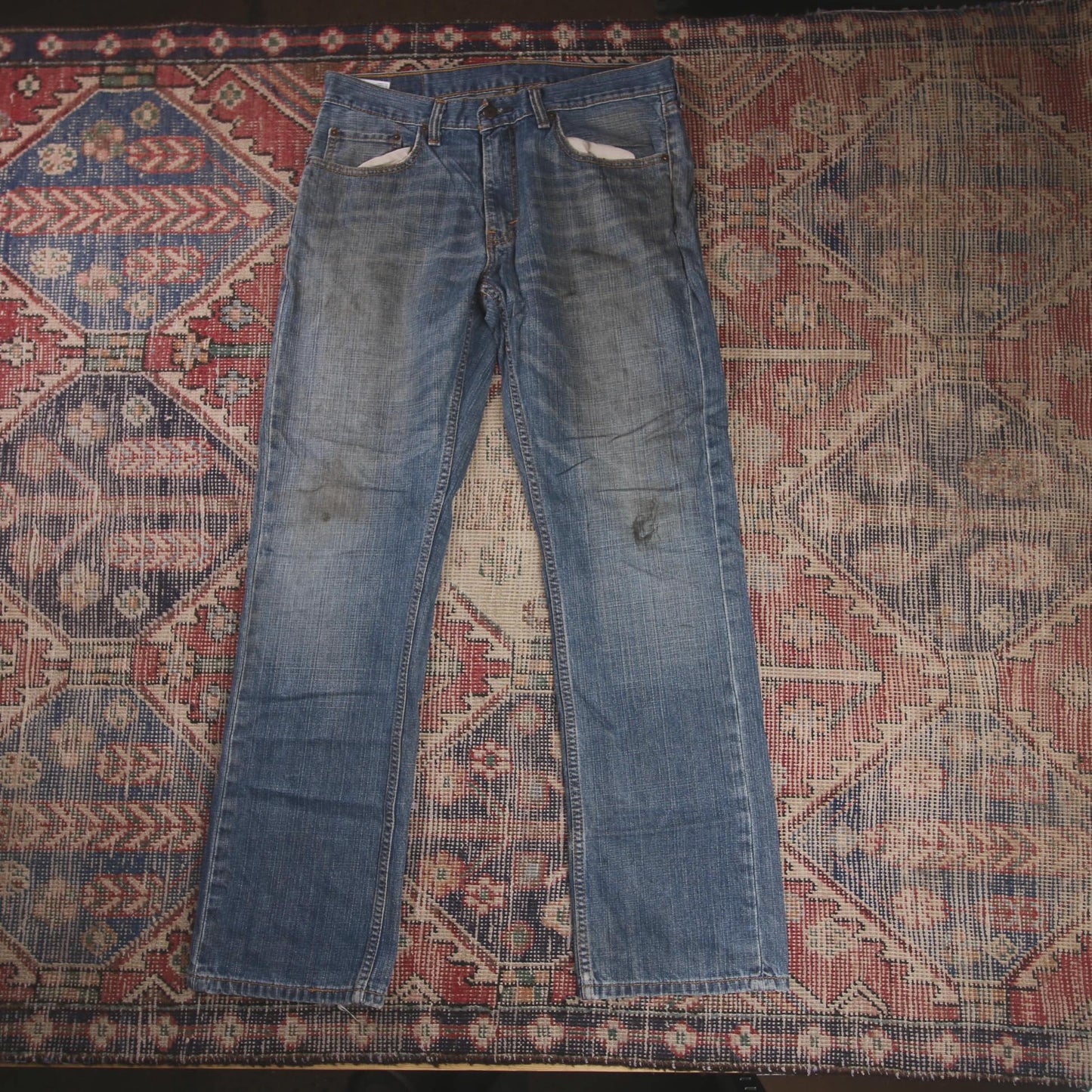 Levi's 559 W34 L31 Straight Leg Relaxed Fit Blue Denim Jeans
