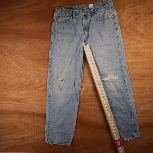 Levi's 501 Red Tab W34 L30 Original Fit Blue Denim Jeans