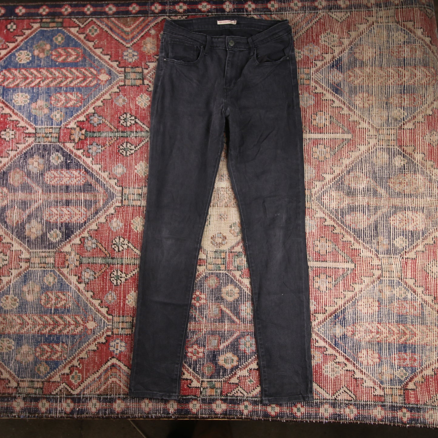 Levi's 721 W30 L31 Skinny Black Denim Jeans
