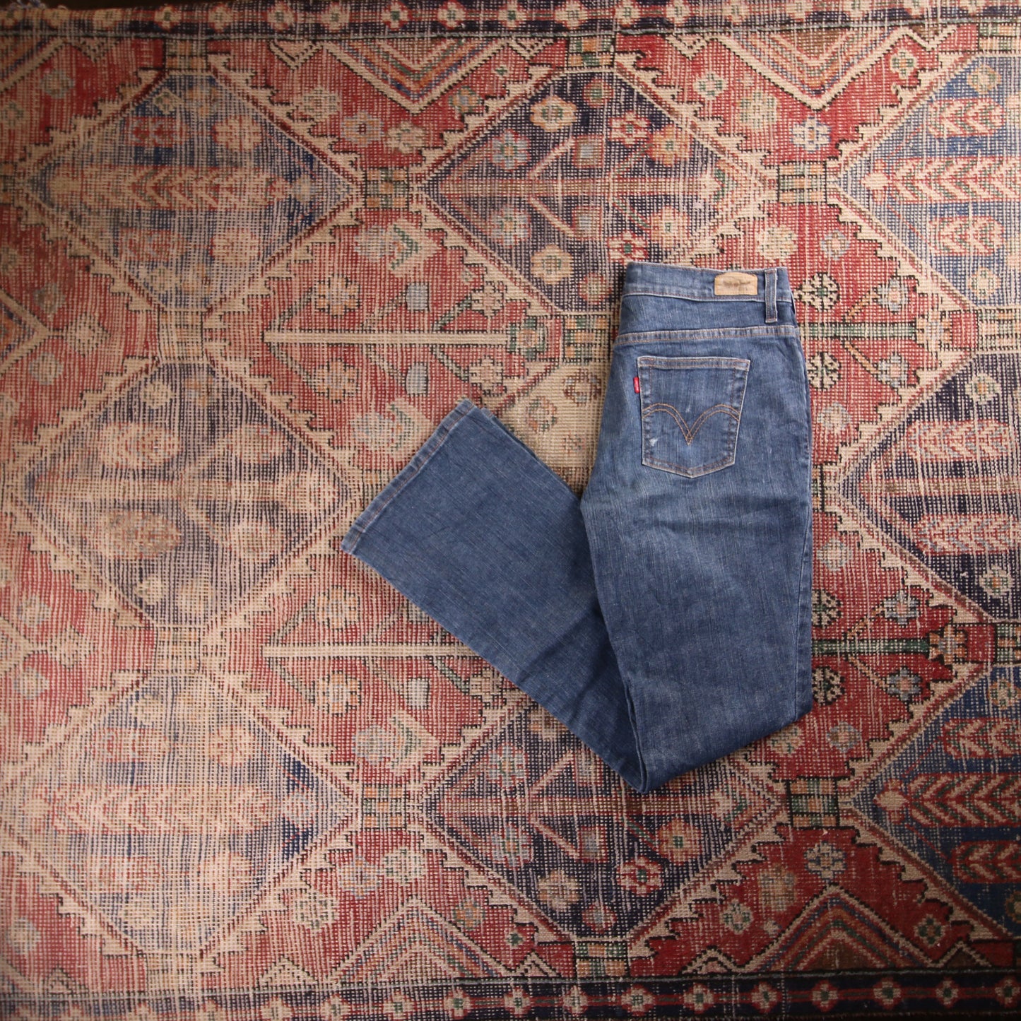 Levi's 512 Red Tab W30 L31 Tapered Leg Slim Fit Blue Denim Jeans