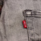 Levi's 511 W32 L31 Slim Fit Classic Ripped Style Grey Denim Jeans