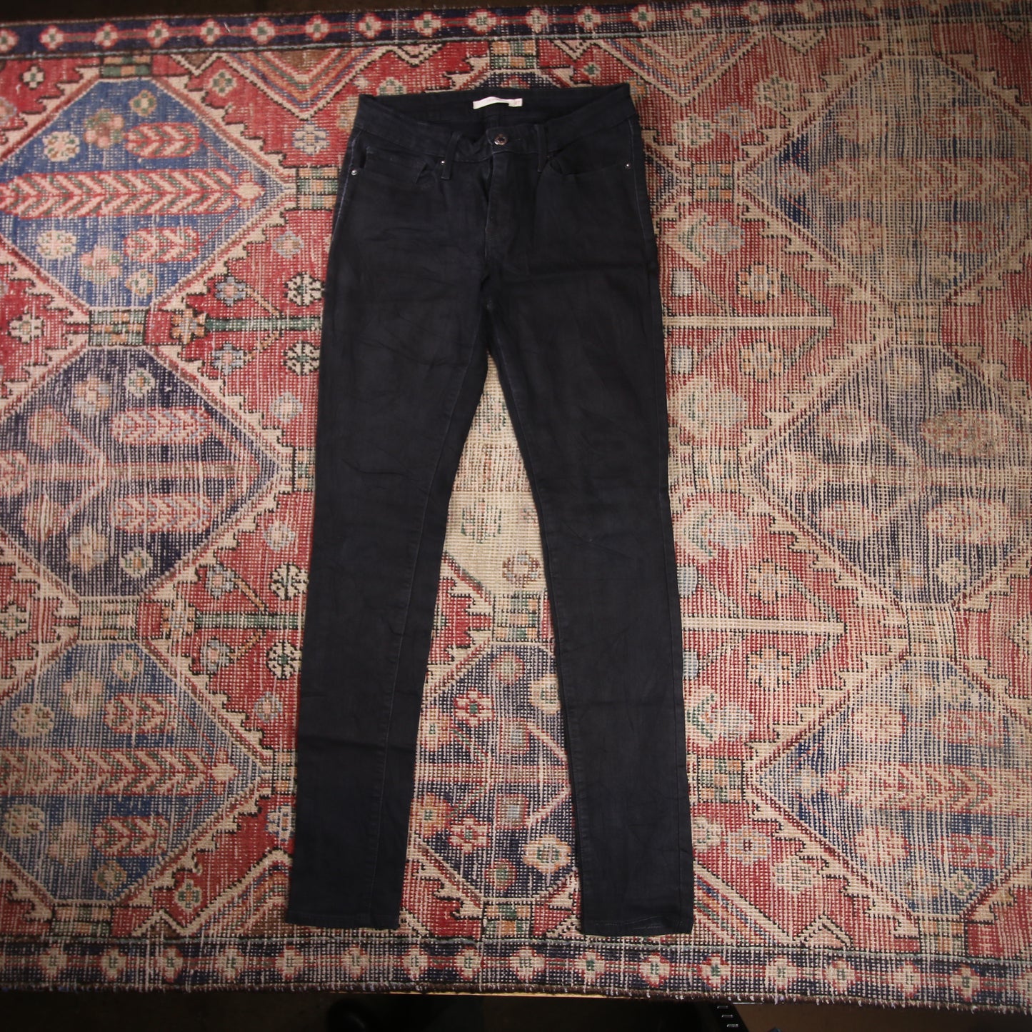 Levi's 711 W28 L31 Skinny Black Denim Jeans